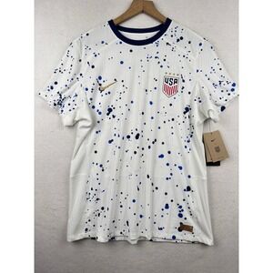 Nike USWNT Soccer Jersey Womens XL Paint Splatter Dri Fit NWT